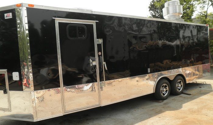 Concession Trailers 8.5'x24' Black - Event Food Vending Catering trailer