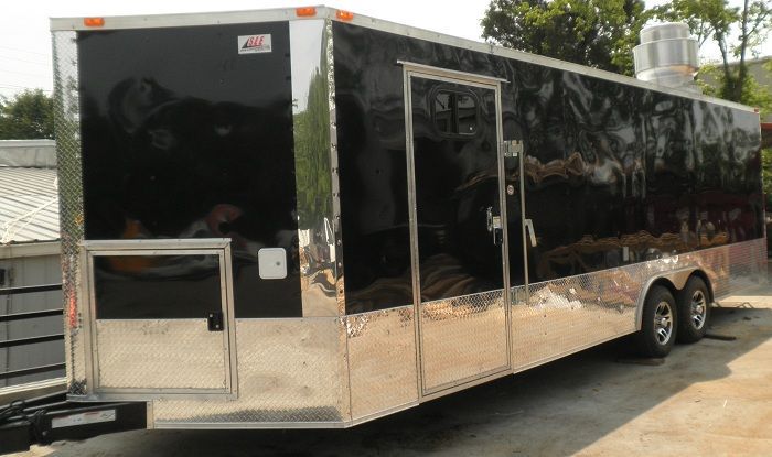 Concession Trailers 8.5'x24' Black - Event Food Vending Catering trailer