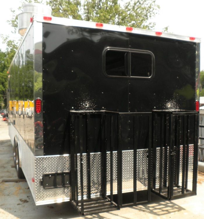 Concession Trailers 8.5'x24' Black - Event Food Vending Catering trailer