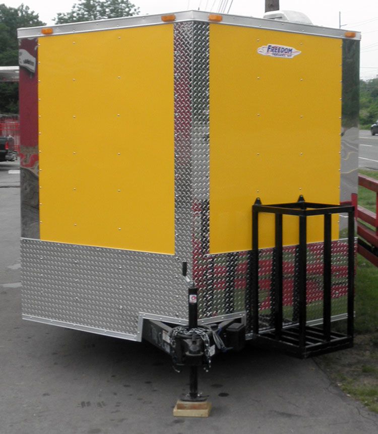 Concession Trailer 8.5'x14' Yellow White Background