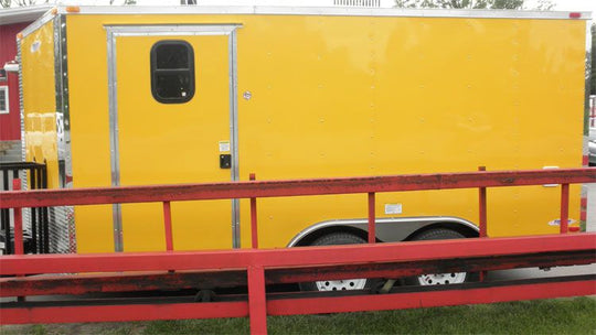 Concession Trailer 8.5'x14' Yellow White Background