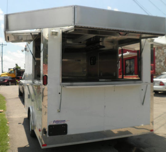 Concession Trailer 8.5'x12' White White Background