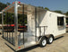 Concession Trailer 8.5'x20' White - BBQ Smoker Food Concession