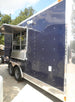 Concession Trailer 8.5'x16' Blue - Event Food Catering BBQ White Background