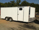 Enclosed Trailer 8.5' X 18' White - Car ATV Bike Hauler - 3500 lb Axles Storage - SLE Equipment - 3