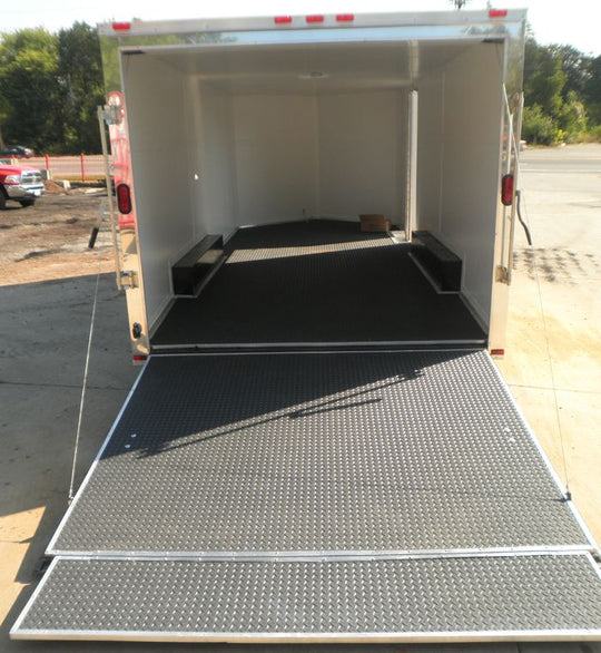 Enclosed Trailer 8.5'x18' White Side