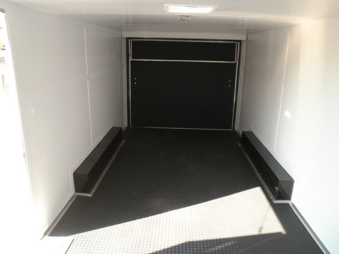 Enclosed Trailer 8.5'x18' White Side