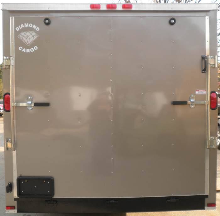 Enclosed Trailer 7'x16' Cargo Hauler Motorcycle Tandem V Nose