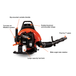 Echo PB-755SH Backpack Blower Hip Mounted 63.3cc