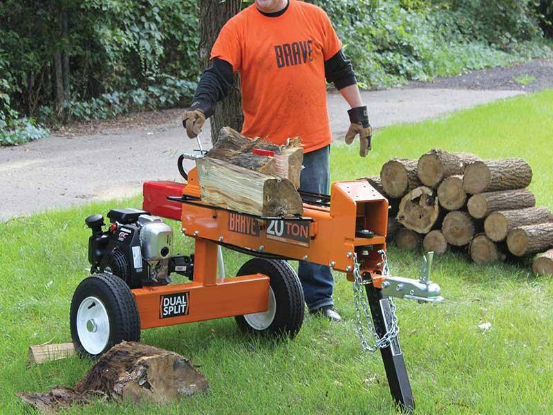 Brave 20 Ton Dual Split Horizontal Log Splitter Honda 160cc