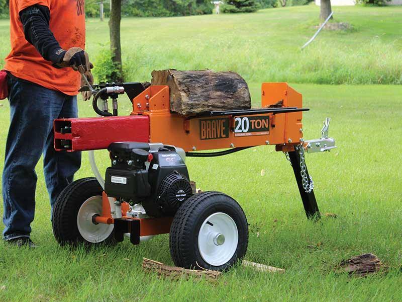 Brave 20 Ton Dual Split Horizontal Log Splitter Honda 160cc