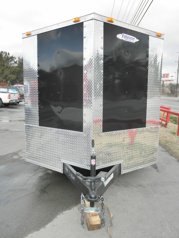 Enclosed Trailer 7'x16' Custom Built White Background