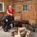 DR Power WR33122ACN RapidFire Flywheel Log Splitter 22 Ton Front Right View