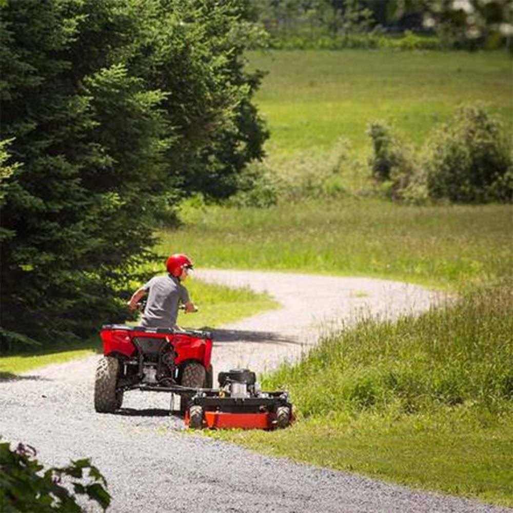 DR Power TB21044DEN Field and Brush Mower Attachment Front Right View