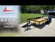 6.4x14 Dovetail Utility Trailer (2) 3500 Axles Video