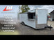 8.5' X 22' White Custom Concession Trailer Food Event Catering Concession Review and Walkthrough Video