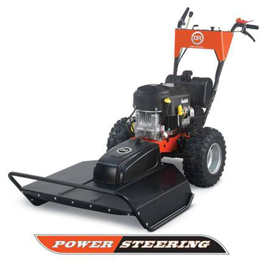 DR Power AT47134BEN Pro Max 34 Inch 20 HP Briggs Field and Brush Mower Walk Behind Front Right View