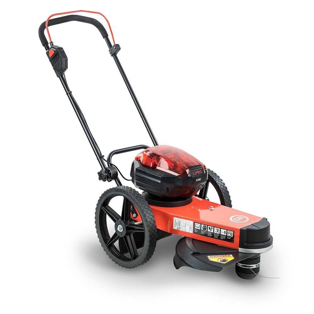 DR Power T4X3062XEN 62V Battery Powered Trimmer Mower Front Right View