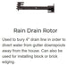 Brave Pro 4-1/2" X 4-1/2" Rain Drain Clay Rotor Fits BRPT9SH