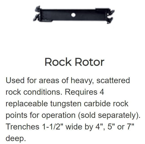 Brave Pro 4" x 1-1/2" Depth No Points Rock Rotor Accessory