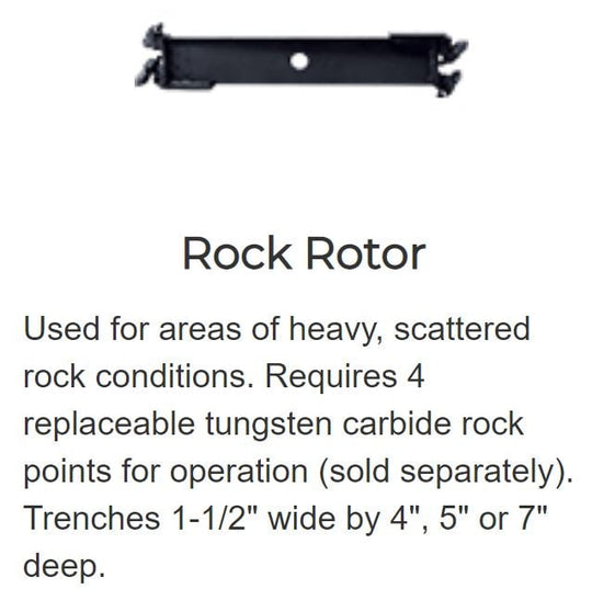 Brave Pro 5" x 1-1/2" Depth No Points Rock Rotor Accessory