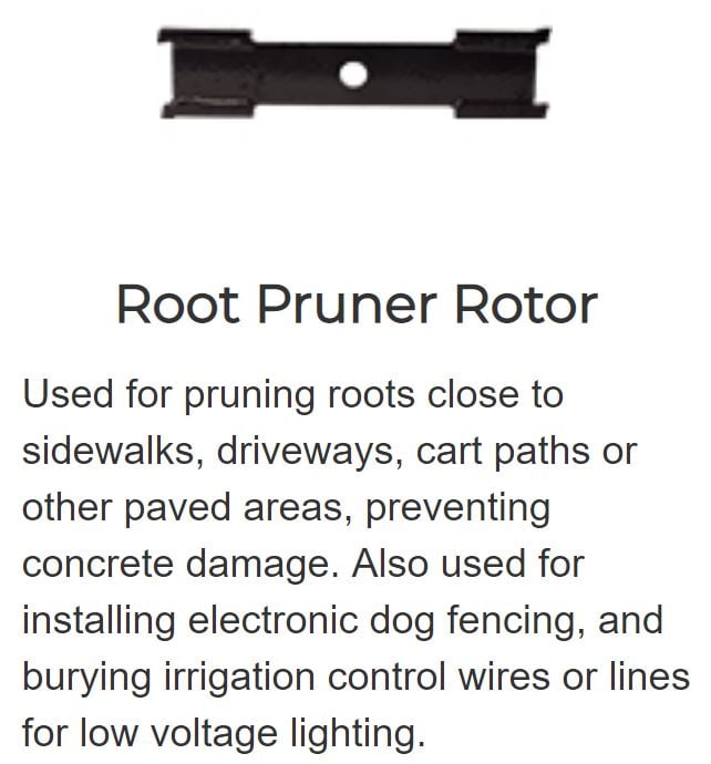 Brave Pro Root Pruner Rotor 3" X 1-1/2" Depth 2 Points