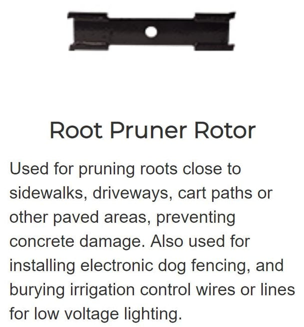 Brave Pro Root Pruner Rotor 7" X 1-1/2" Depth 2 Points