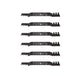 Rotary Genuine Part 11233 COMMERCIAL MULCHING BLADE REPLACES 942 - 0 Pack of 6 - SLE Equipment - 1