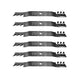 Rotary Genuine Part 11234 COMMERCIAL MULCH BLADE 20 - 3/8" Pack of 6 - SLE Equipment - 1