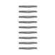 Rotary Genuine Part 1143 EDGER BLADE 10" X 1/2" SHARPENED 4 SIDES Pack of 9 - SLE Equipment - 2
