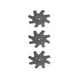 Rotary Genuine Part 1147 STAR EDGER BLADE 9" X 1/2" Pack of 3 - SLE Equipment - 1