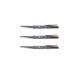Rotary Genuine Part 14058 BLADE 21 - 1/4" X STAR REPL MTD 942 - 04308 Pack of 3 - SLE Equipment - 2