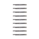 Rotary Genuine Part 15498 BLADE 21 - 1/4" X .800" REPL SNAPPER 17588 Pack of 9 - SLE Equipment - 1