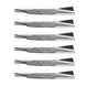 Rotary Genuine Part 6093 HUSQVARNA BLADE 11 - 7/8"X .395" Pack of 6 - SLE Equipment - 1