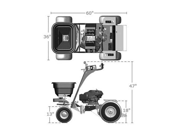 Ferris FS1100 Ride On Spreader HON GX160 - 100 lbs