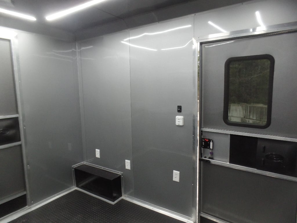 8.5' x 24' Black Catering Event Concession Food Trailer