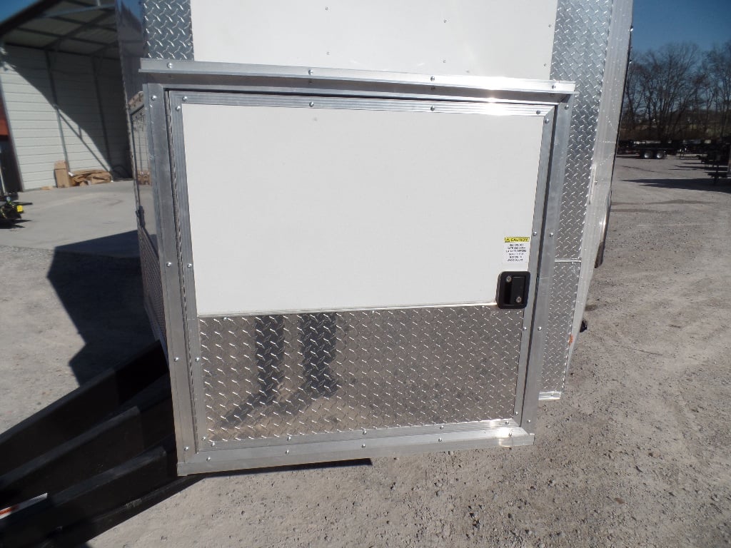 8.5' x 26' White Concession Food Trailer