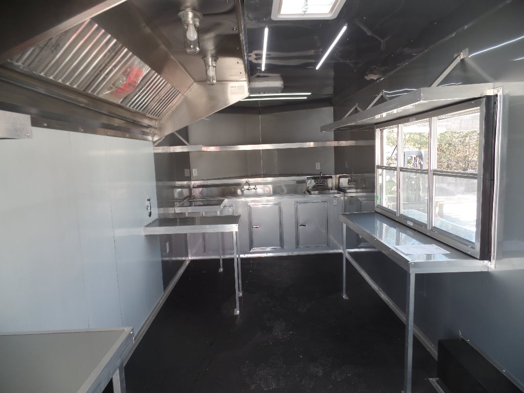 8.5' x 26' White Concession Food Trailer