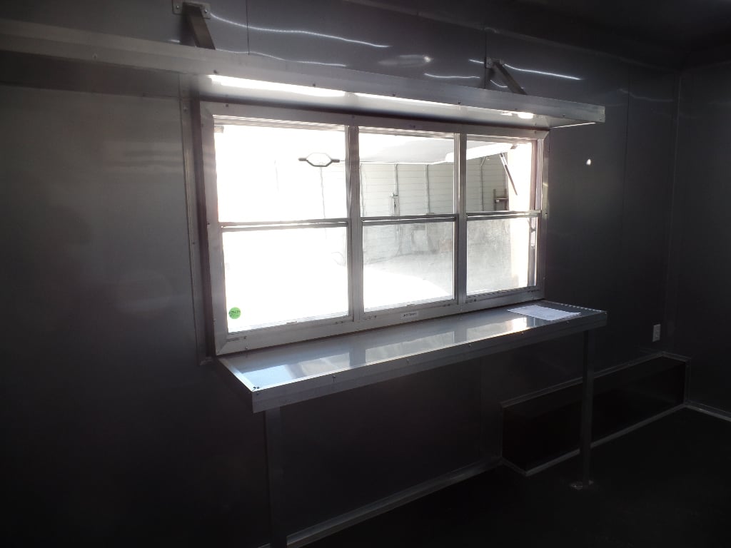 8.5' x 26' White Concession Food Trailer