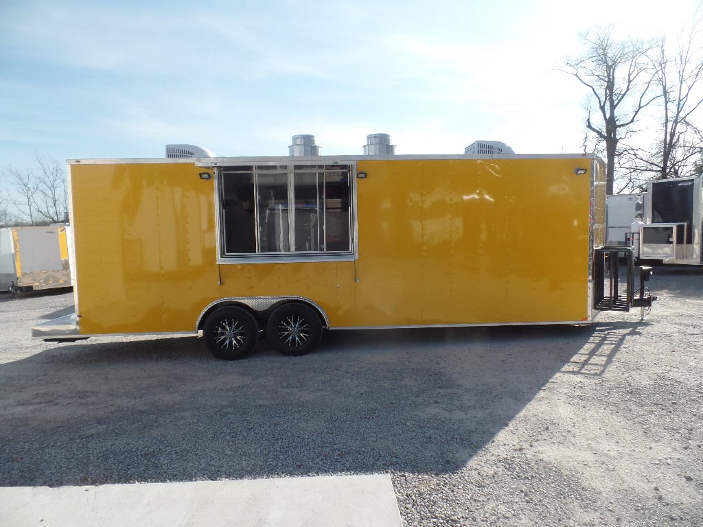 8.5' x 24' Penske Yellow Concession Food Trailer