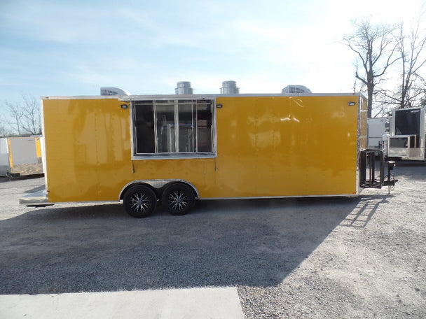 8.5' x 24' Penske Yellow Concession Food Trailer