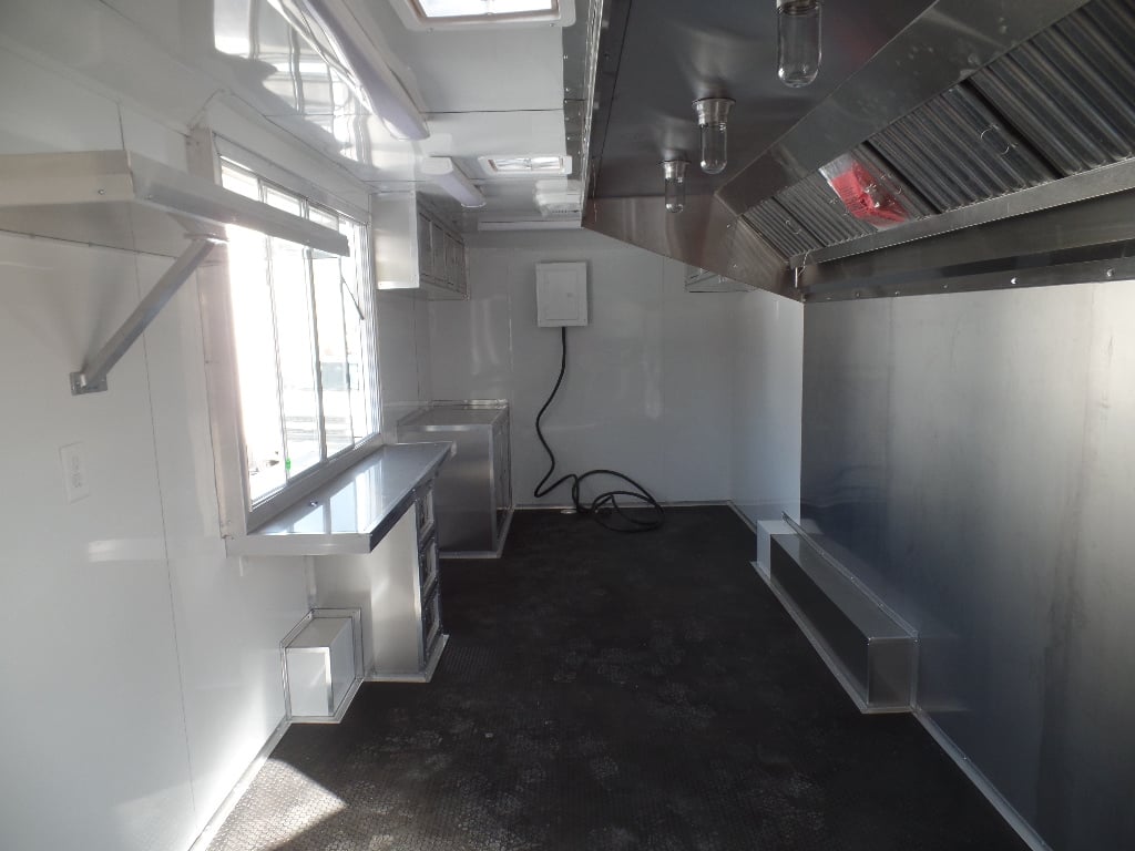 8.5' x 24' Penske Yellow Concession Food Trailer