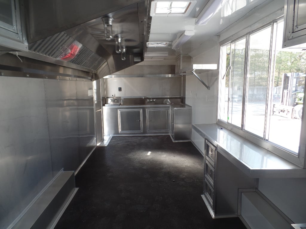 8.5' x 24' Penske Yellow Concession Food Trailer