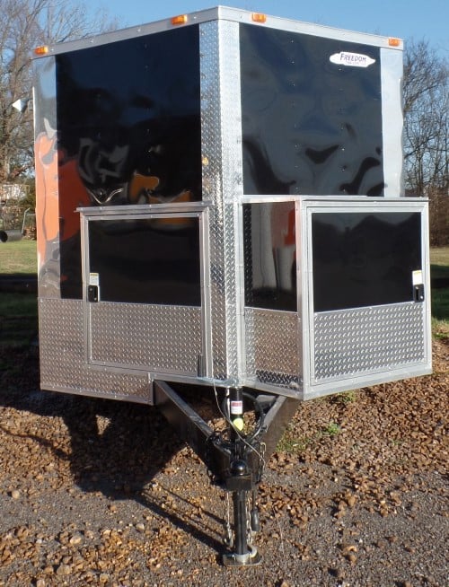 8.5' x 20' Black Concession Food Event Catering Trailer