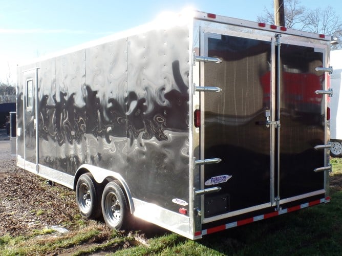 8.5' x 20' Black Concession Food Event Catering Trailer