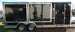 8.5' x 20' Black Concession Food Event Catering Trailer