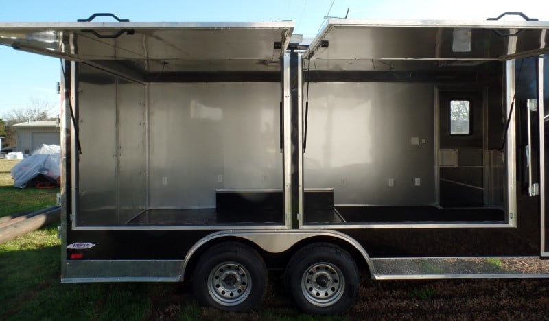 8.5' x 20' Black Concession Food Event Catering Trailer