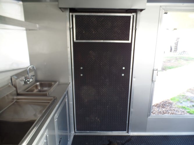 8.5' x 20' Black Concession Food Event Catering Trailer