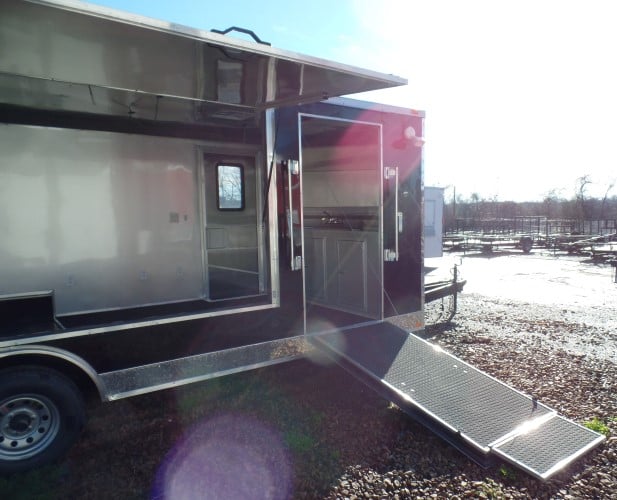 8.5' x 20' Black Concession Food Event Catering Trailer