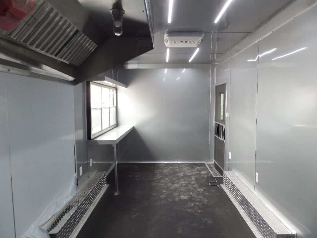 8.5' x 20' Black Food Event Concession Food Trailer